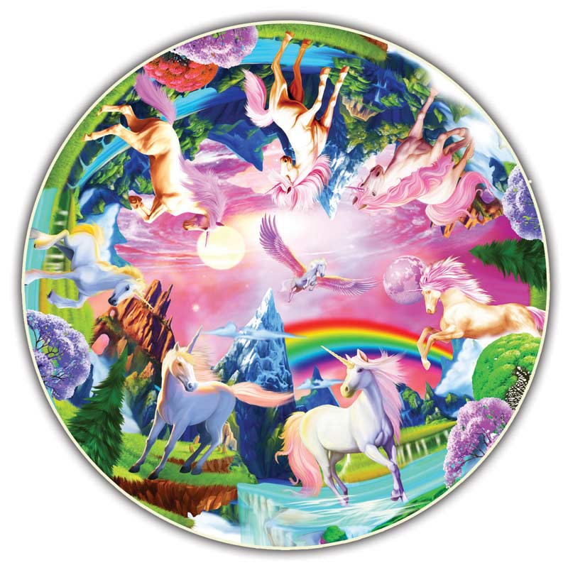 Unicorn Bliss (Round Table Puzzle) - Scratch and Dent Unicorn