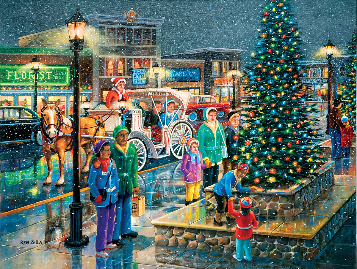 Holiday Lights Winter Jigsaw Puzzle