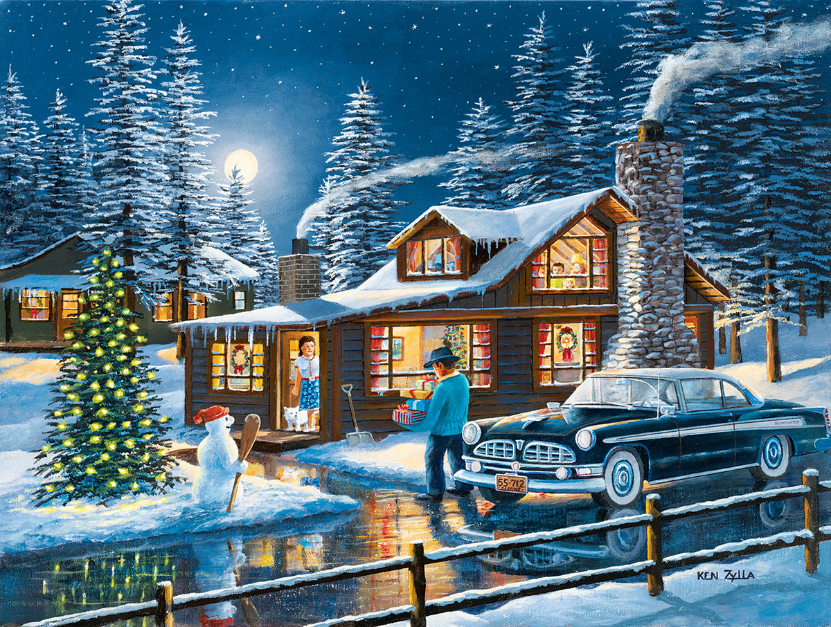 Magic of the Nght Winter Jigsaw Puzzle