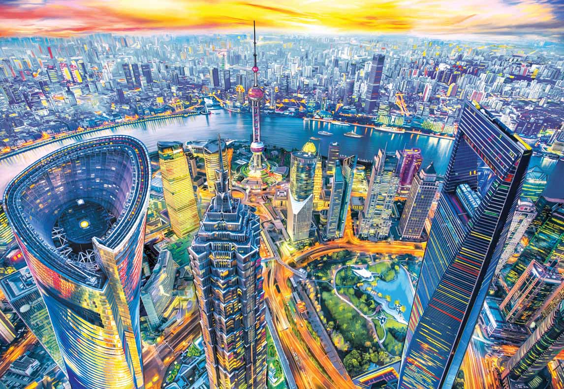 View of Shanghai Landscape Jigsaw Puzzle