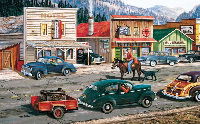 Along the Yukon Car Jigsaw Puzzle