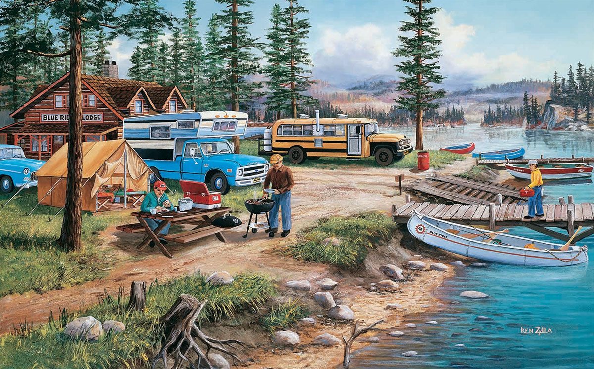 Weekend Retreat Lakes & Rivers Jigsaw Puzzle