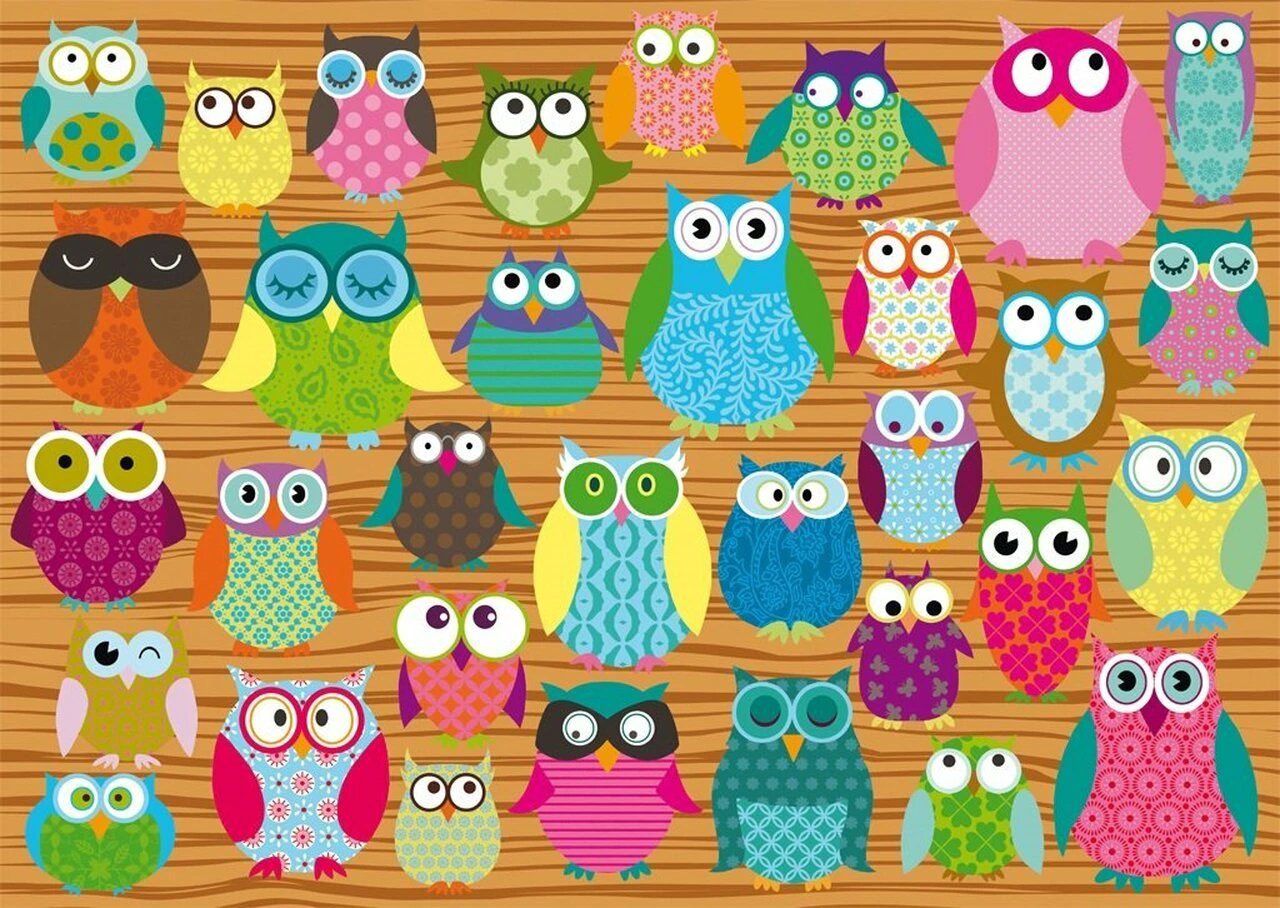 Owl Collage Birds Jigsaw Puzzle