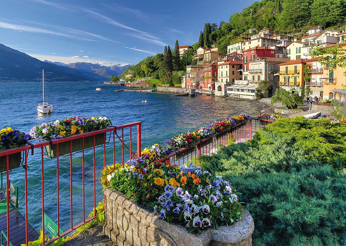 The Shores Of Lake Como Italy Jigsaw Puzzle