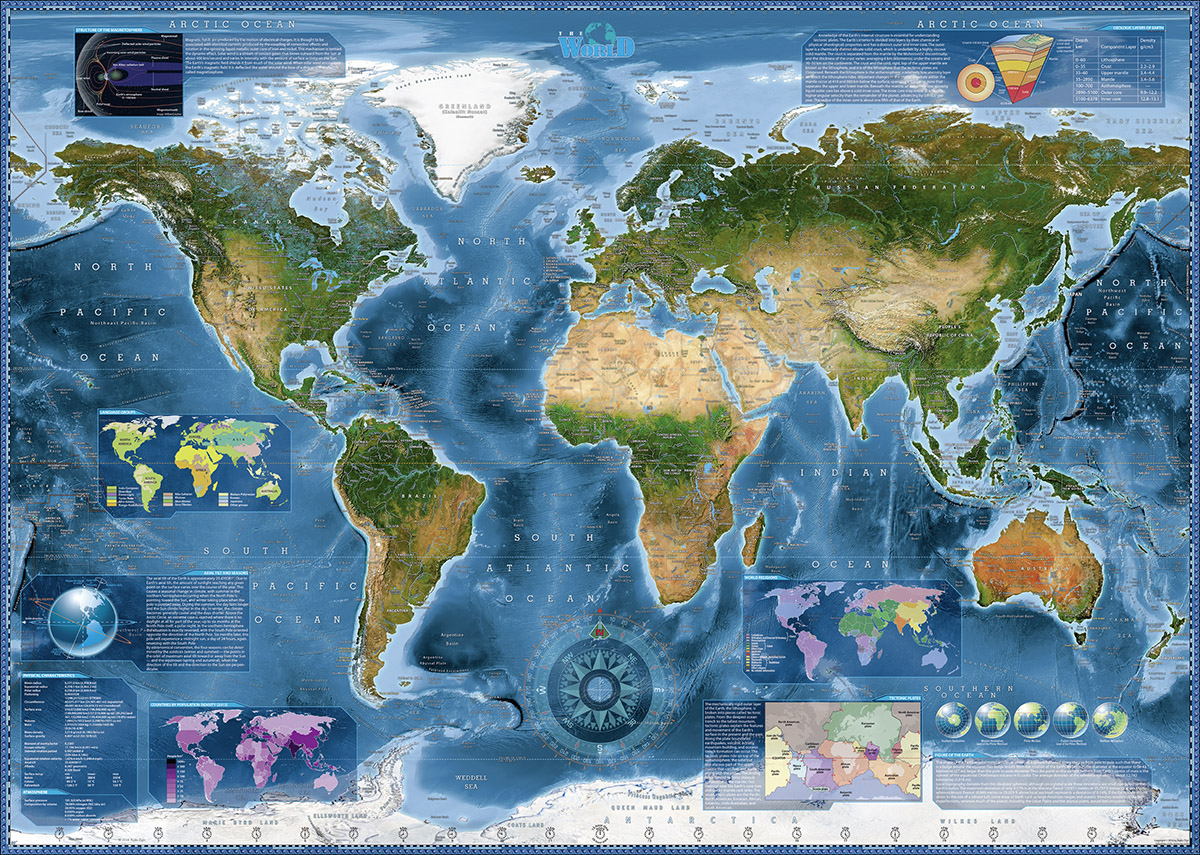 Satellite Map Maps & Geography Jigsaw Puzzle