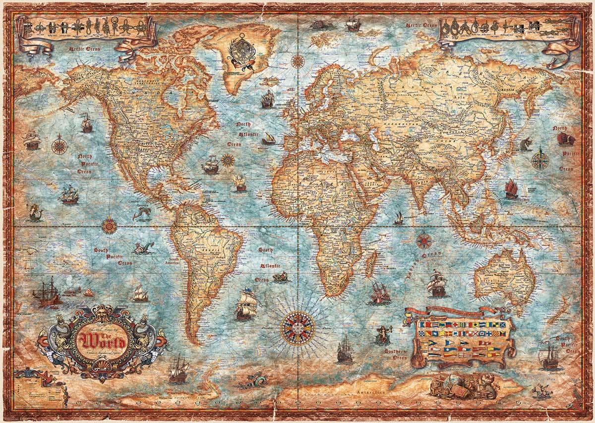 The World - 2000 Piece Jigsaw Puzzle by Heye | Serious Puzzles