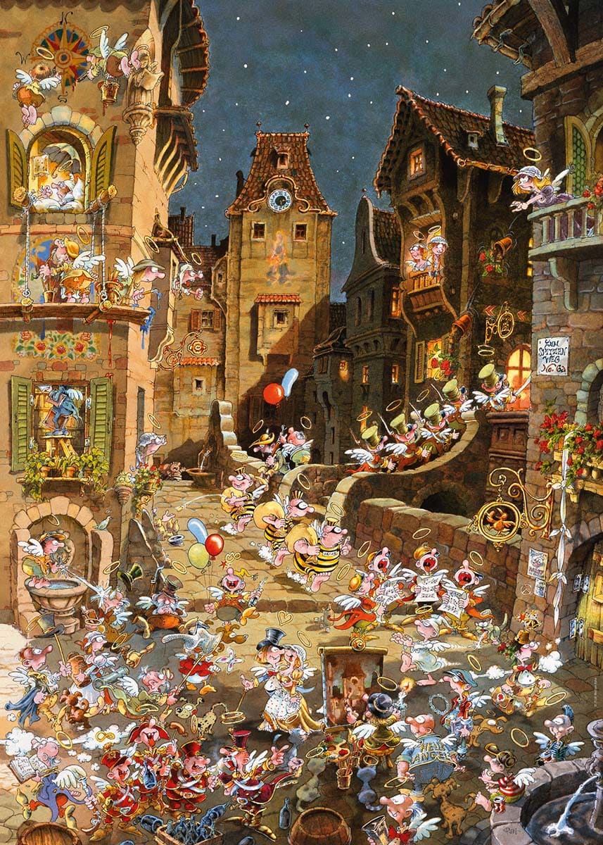 By Night, Romantic Town Humor