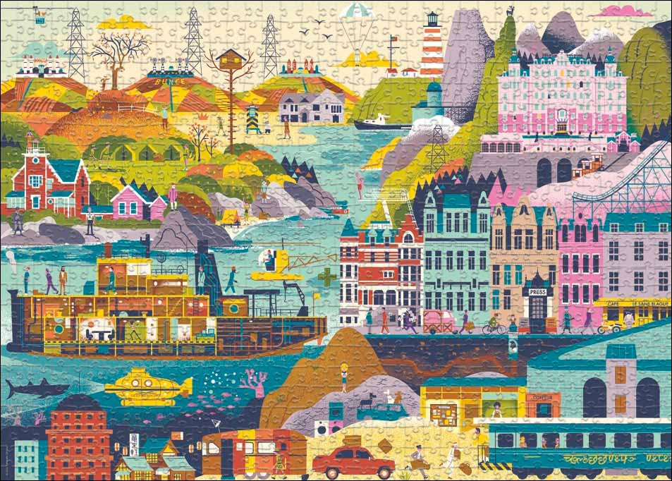Movie Masters, Wes Anderson Films Movies & TV Jigsaw Puzzle