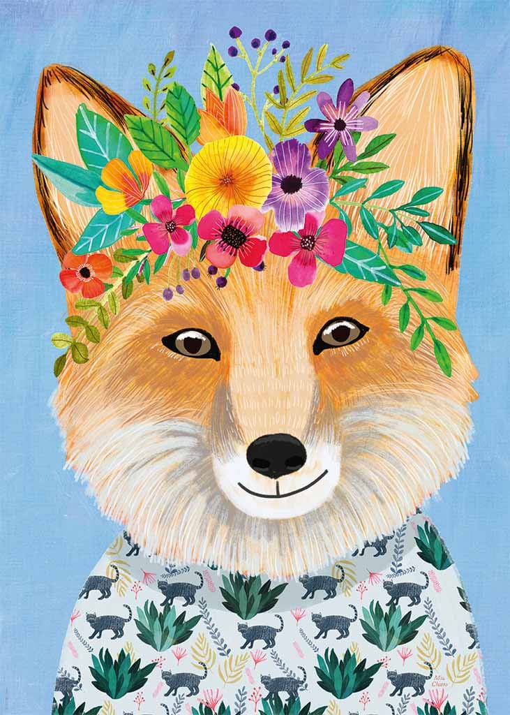 Floral Friends, Friendly Fox Animals