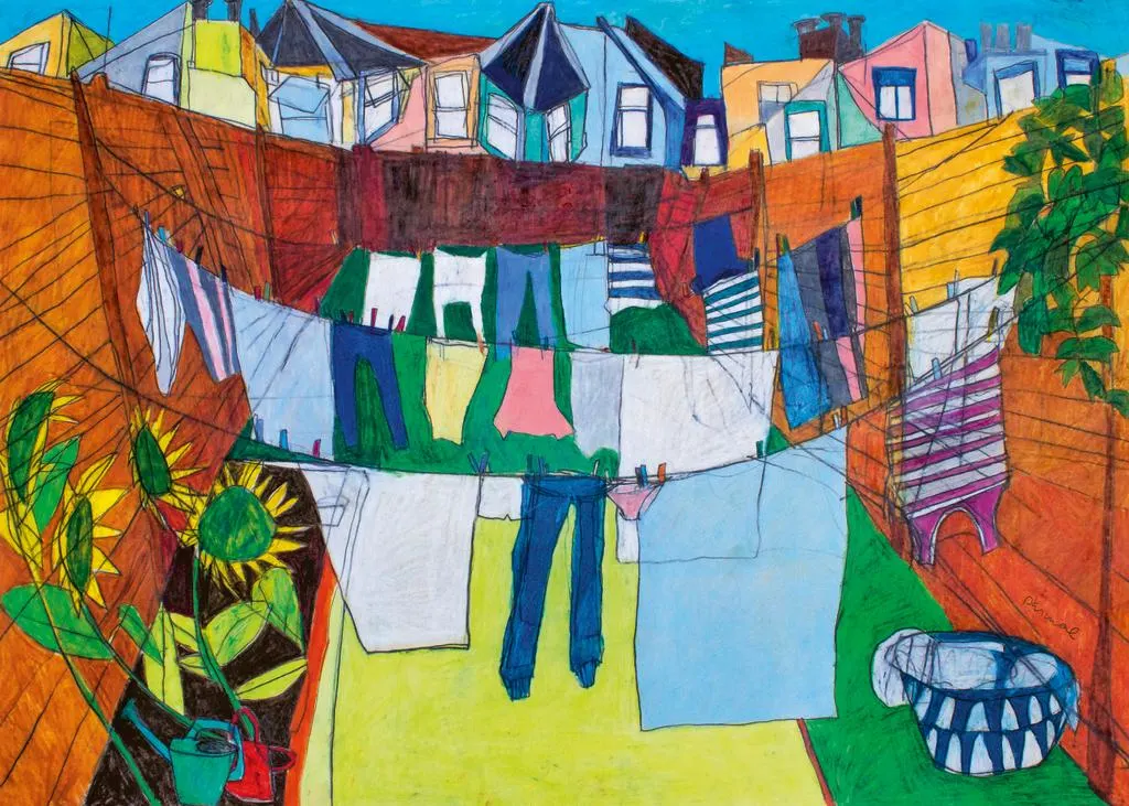 In The Courtyard Around the House