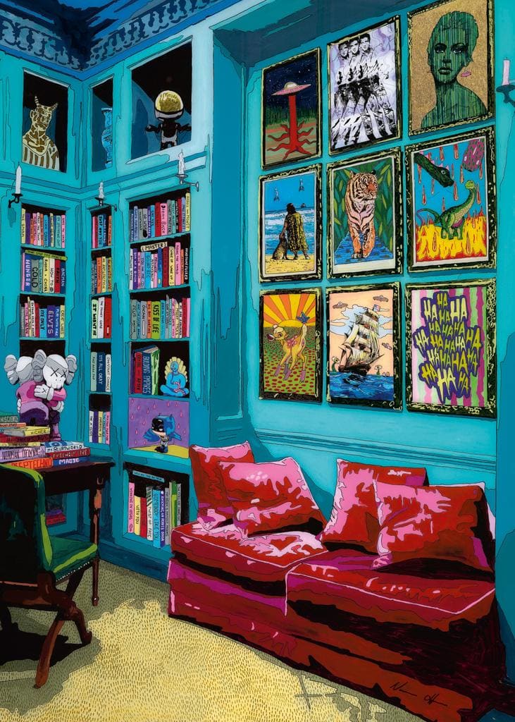 Room With Red Sofa Around the House