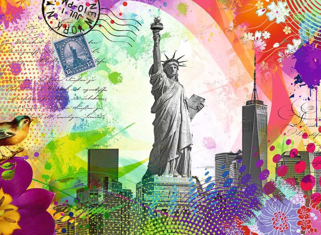 New York Postcard Landmarks & Monuments