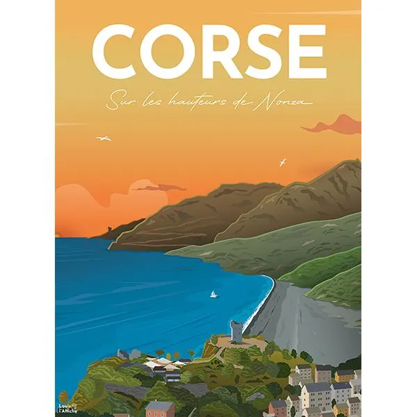 Affiche de la Corse Travel