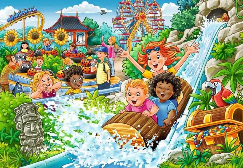 Amusement Park 2x24 Pc Puzzle