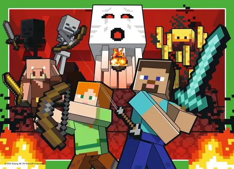 Minecraft 4 x 100 piece