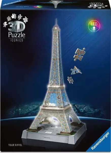 Iconics: Eiffel Tower - With Light Landmarks & Monuments