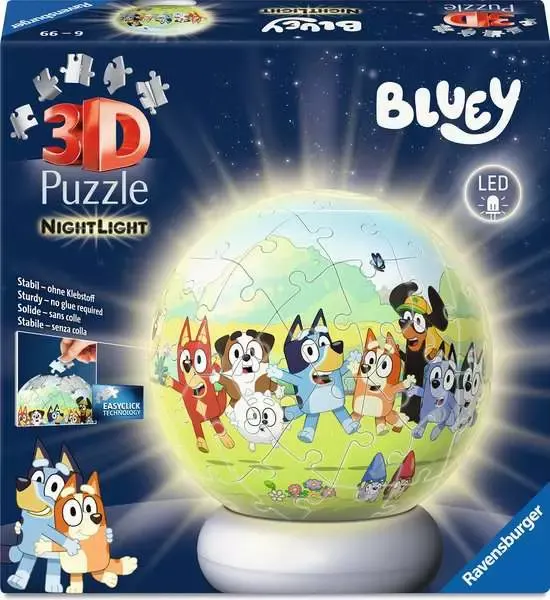 3D Bluey Nightlight Movies & TV