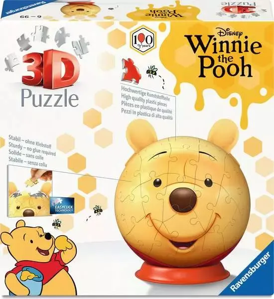 3D Winnie the Pooh w/Ears Books & Reading