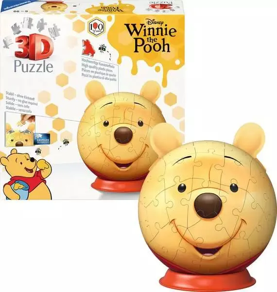 3D Winnie the Pooh w/Ears