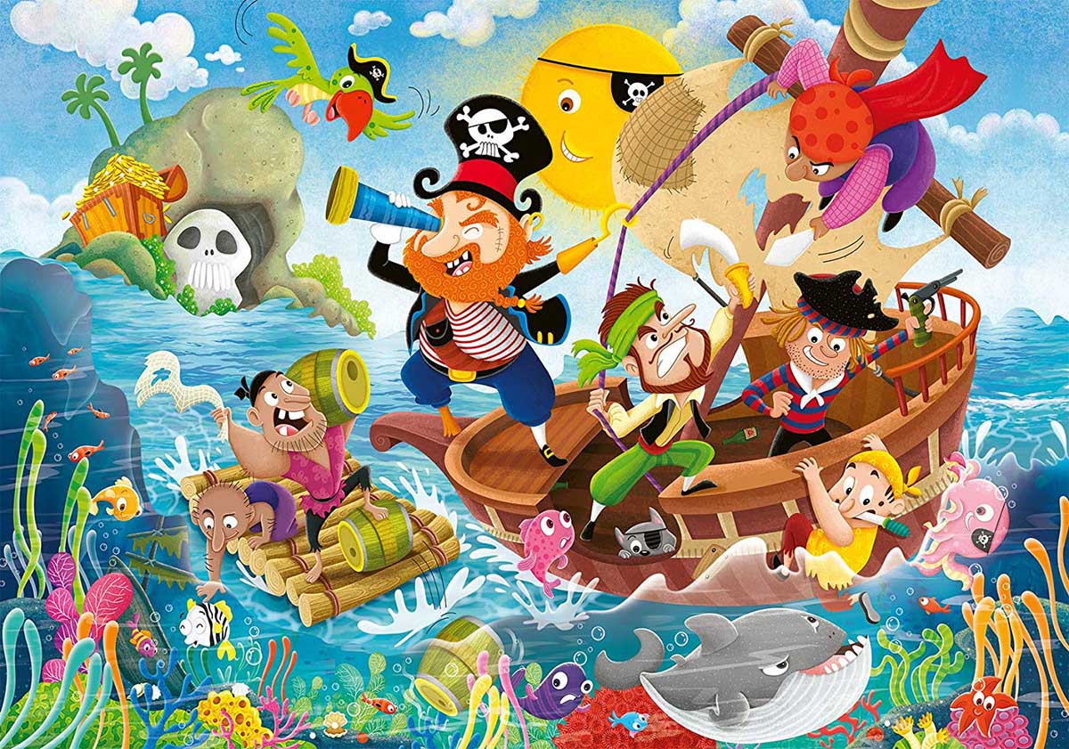 Land Ahoy! Pirate Large Piece