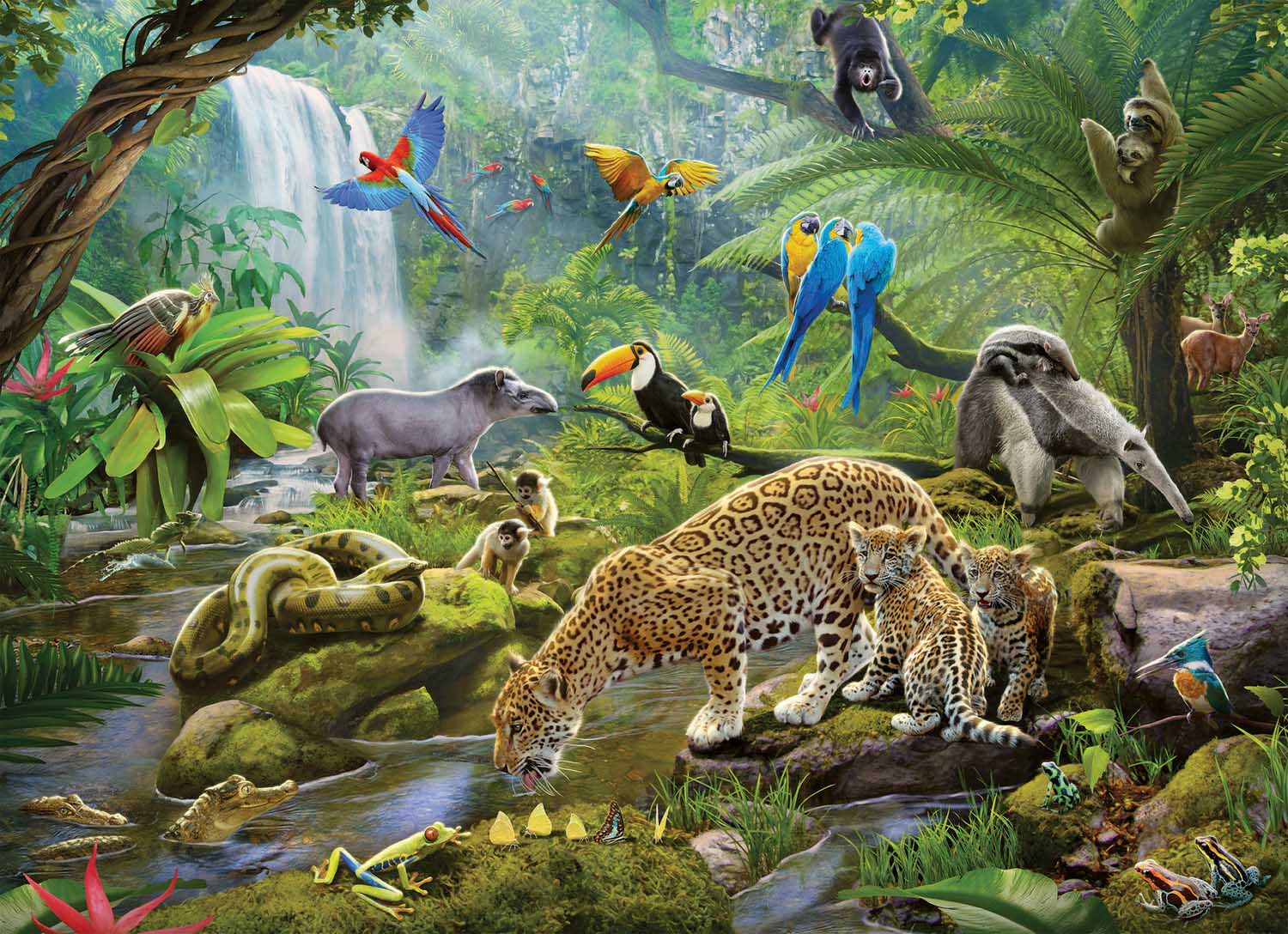 Rainforest Animals Jungle Animals Jigsaw Puzzle