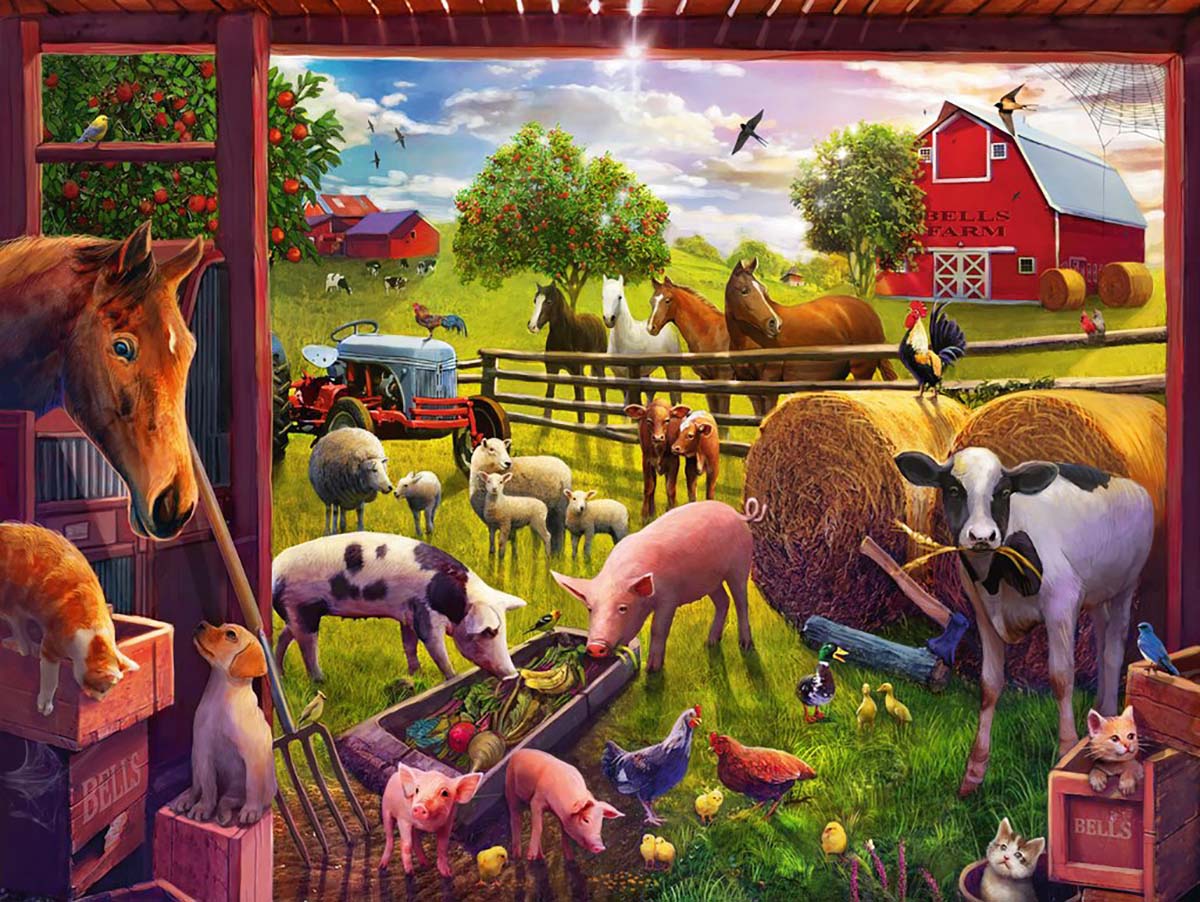 Animals of Bells Farm Farm Animal Jigsaw Puzzle