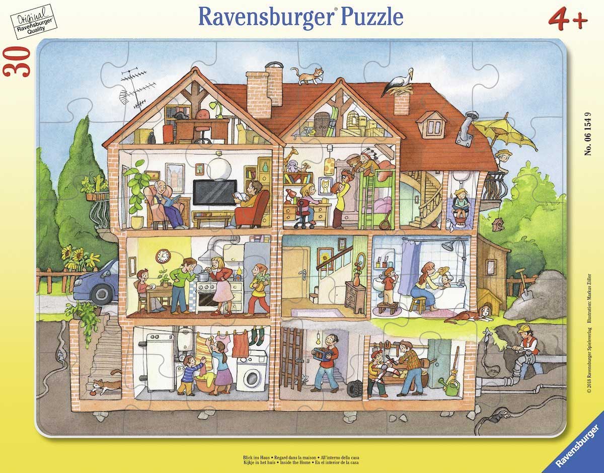 Inside the House Around the House Jigsaw Puzzle
