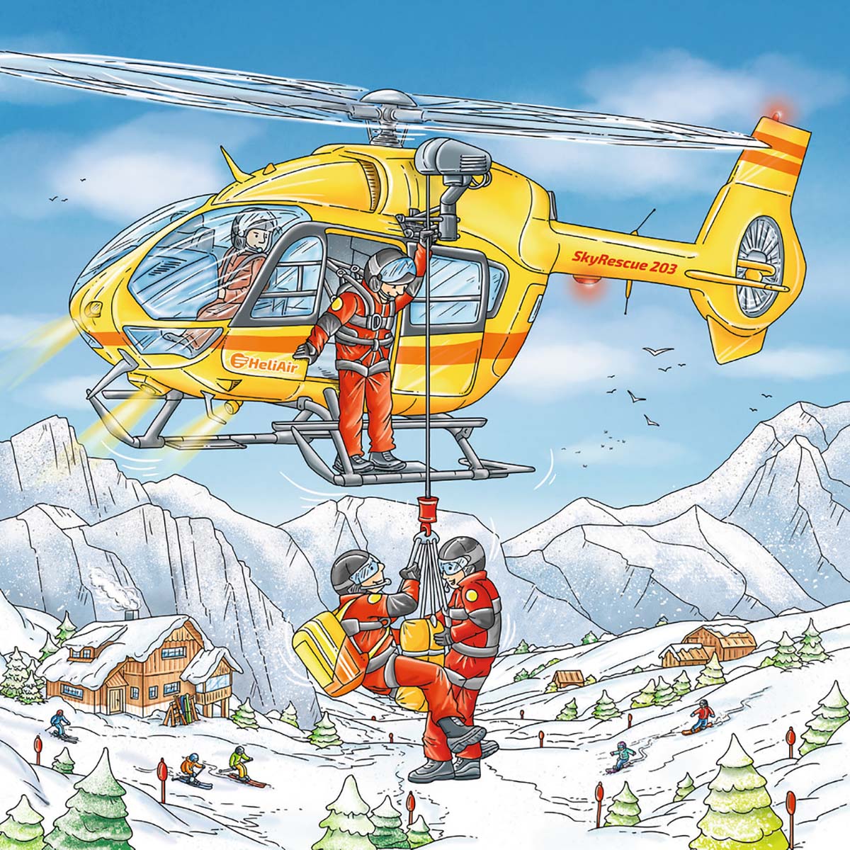 Let's Go Skiing! Vehicles Jigsaw Puzzle