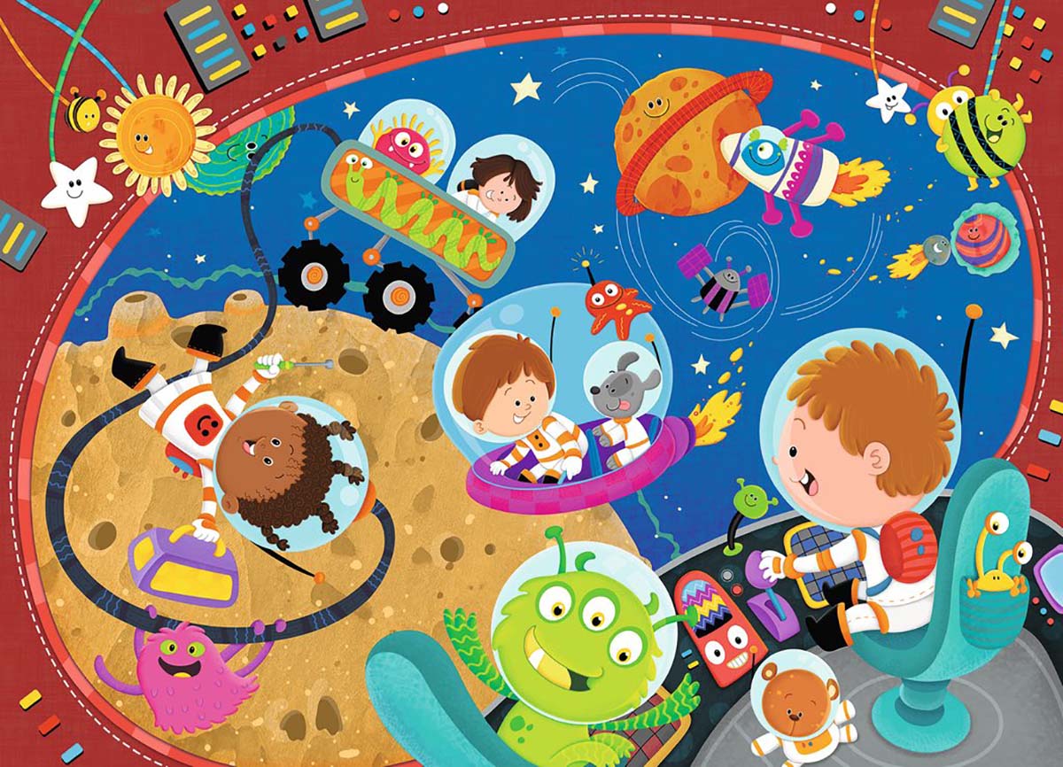Recess in Space! Children's Cartoon Jigsaw Puzzle