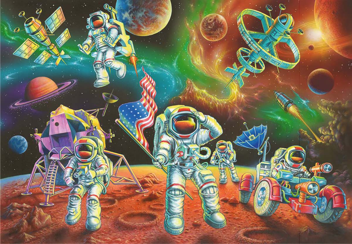 Moon Landing Space Jigsaw Puzzle