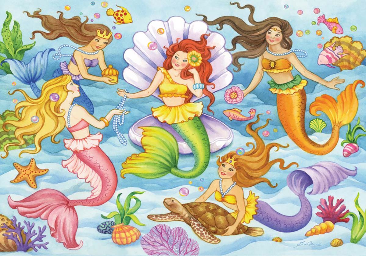 Queens of the Ocean Mermaid Jigsaw Puzzle