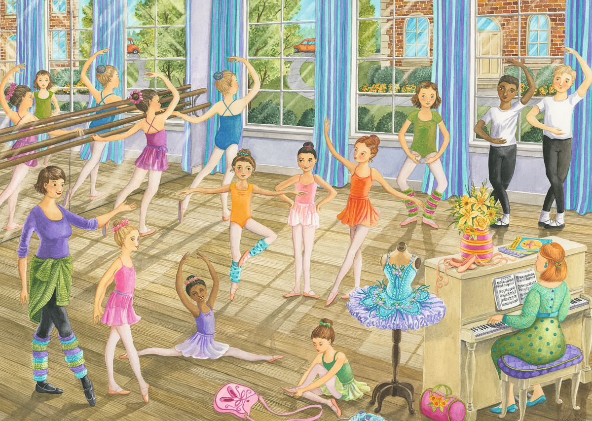 Ballet Lesson People Jigsaw Puzzle