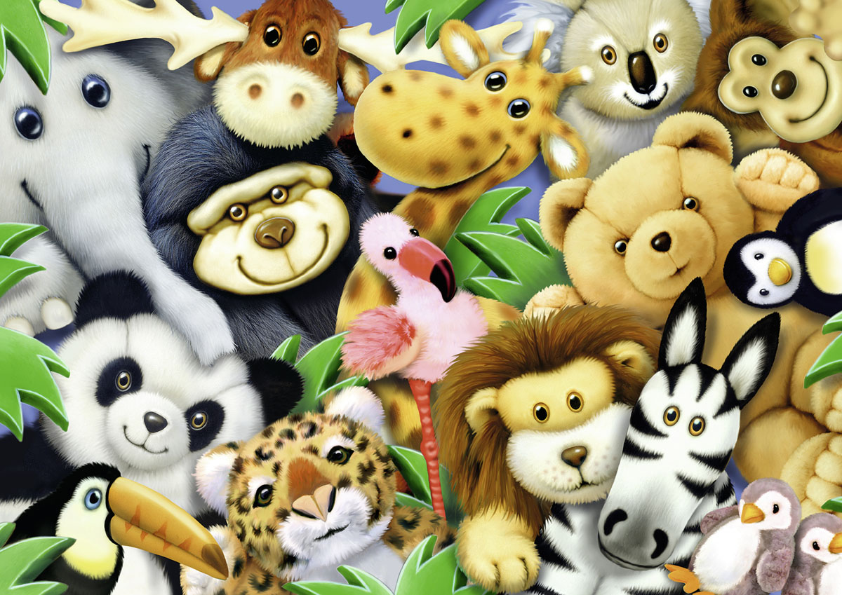 Softies Jungle Animals Jigsaw Puzzle
