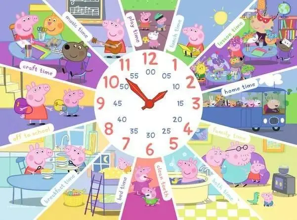 Peppa Pig - Tell the Time Clock Puzzle