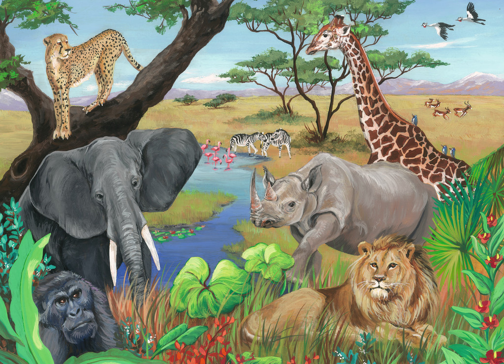 Safari Animals Jungle Animals Jigsaw Puzzle