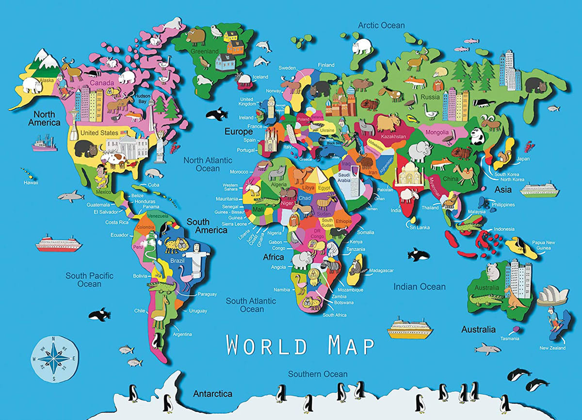 World Map Landmarks & Monuments