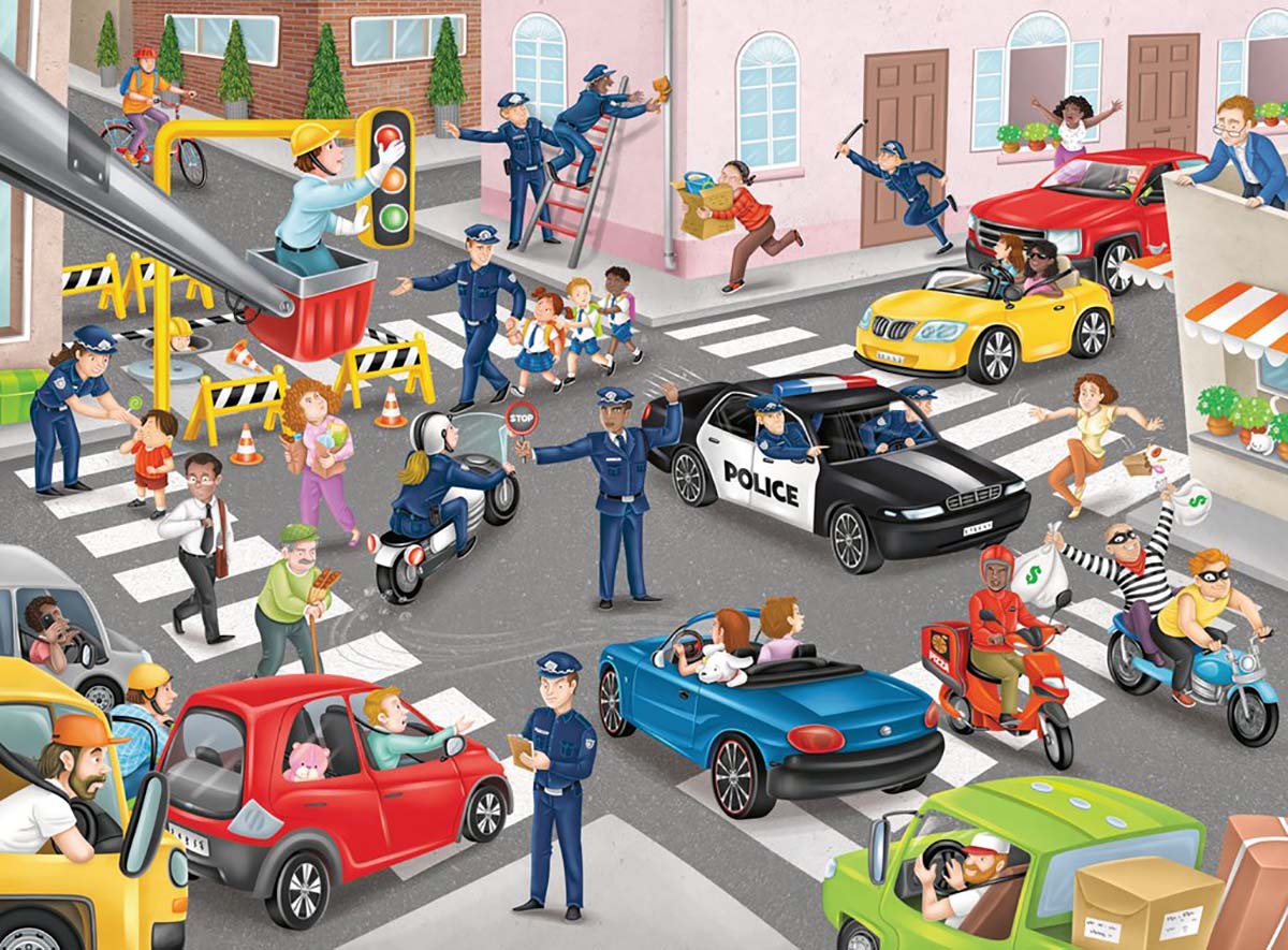 Police on Patrol People Jigsaw Puzzle