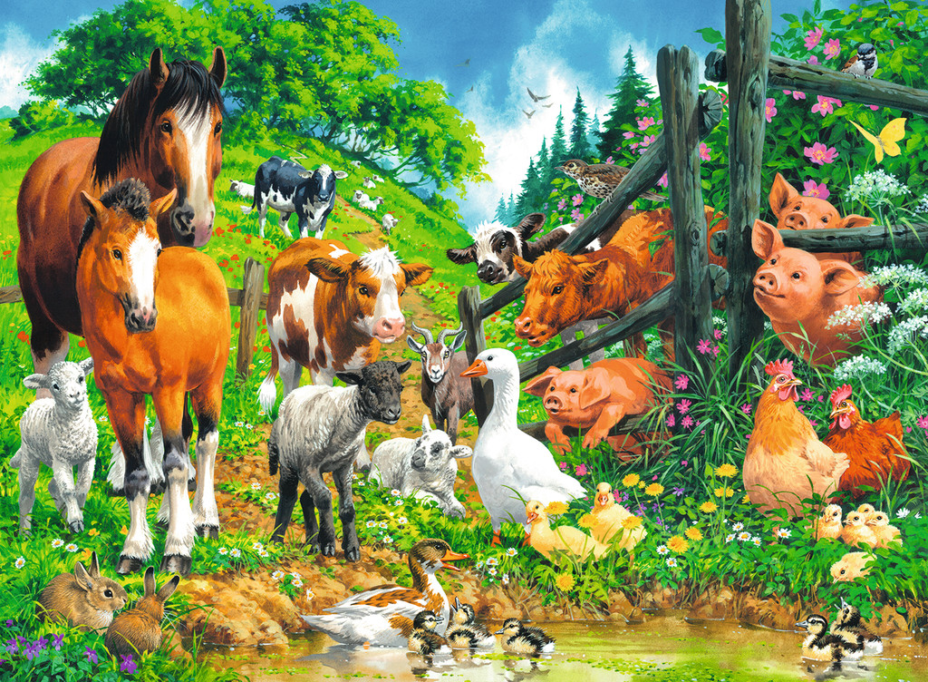 Animals Get Together Animals Jigsaw Puzzle