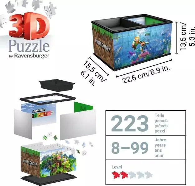 Minecraft Storage Box 216 Pc 3D Puzzle