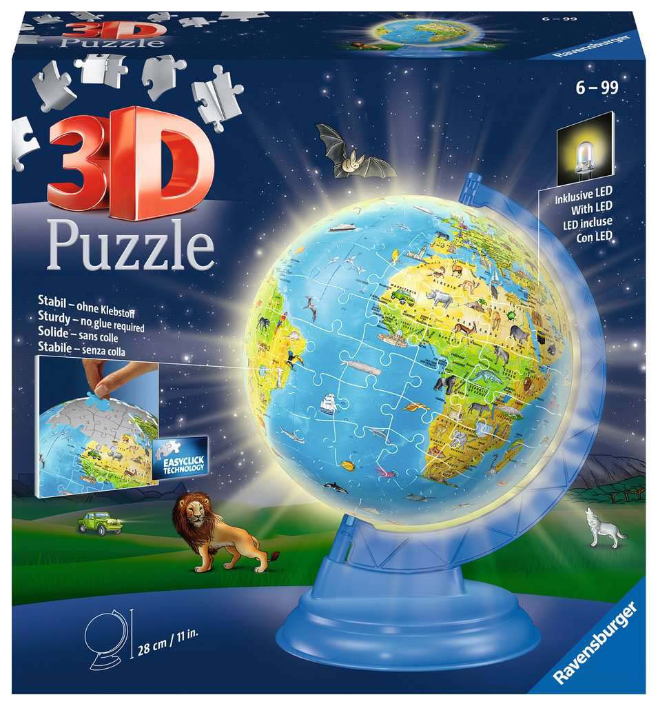 Children's Globe Night Edition (EN) Maps & Geography Jigsaw Puzzle