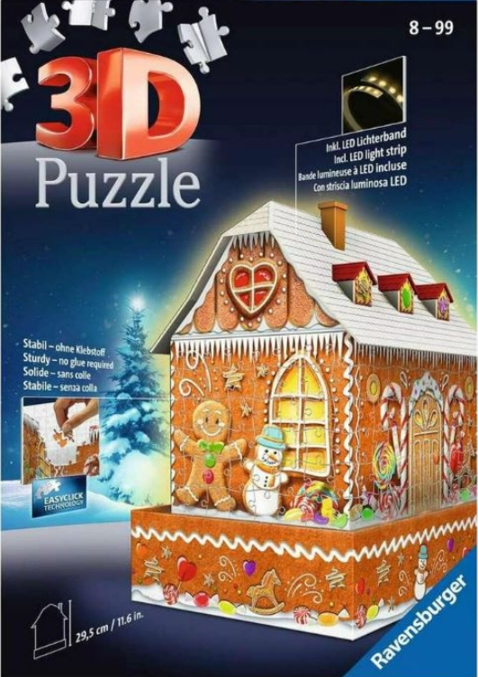 Gingerbread House - Night Edition 2023 Jigsaw Puzzle