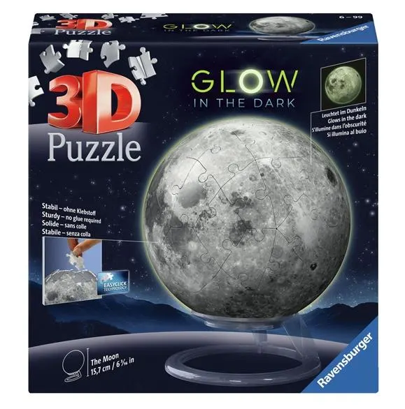Glow-in-the-Dark Puzzle-Ball 72pcs "The Moon" Space