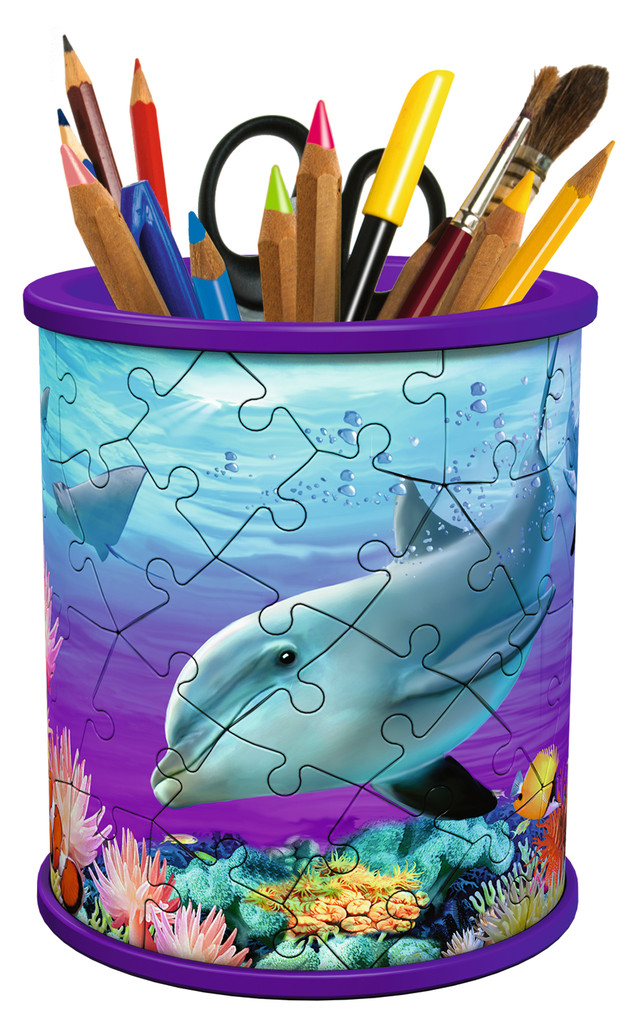 Pencil Holder - Underwater Sea Life Jigsaw Puzzle