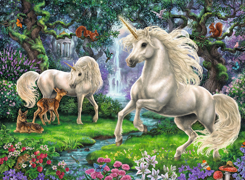 Mystical Unicorns Unicorn Jigsaw Puzzle