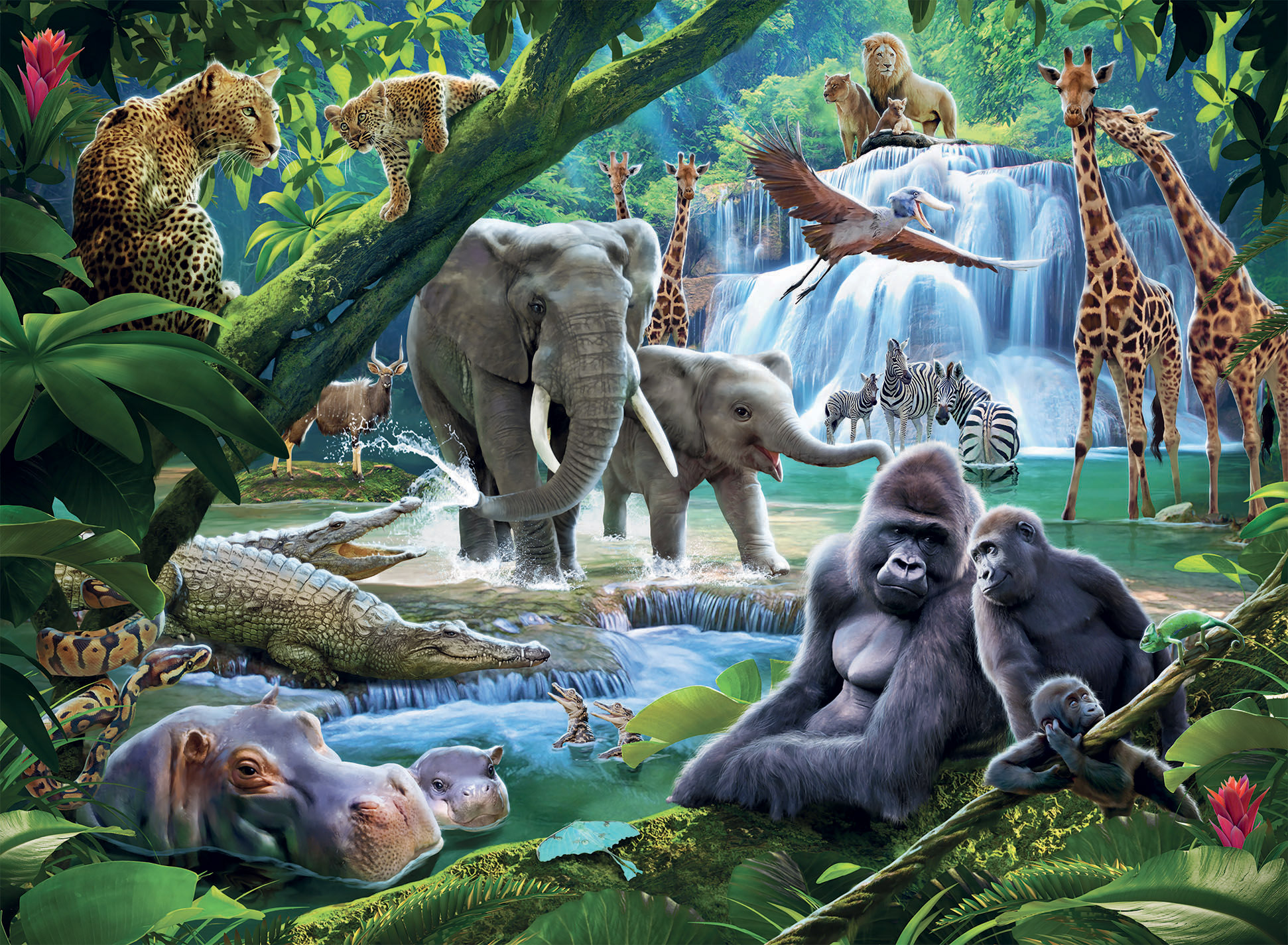 Jungle Animals Forest Animal Jigsaw Puzzle