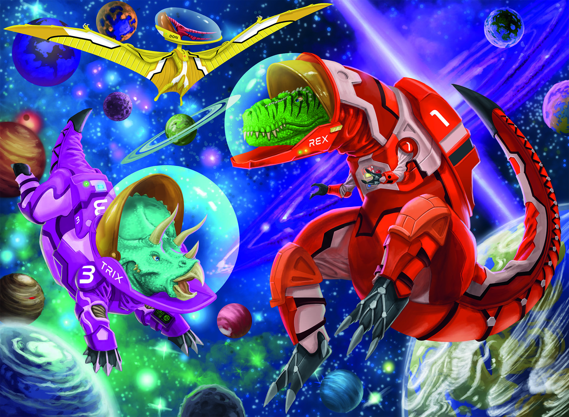 Space Dinosaurs Space Jigsaw Puzzle