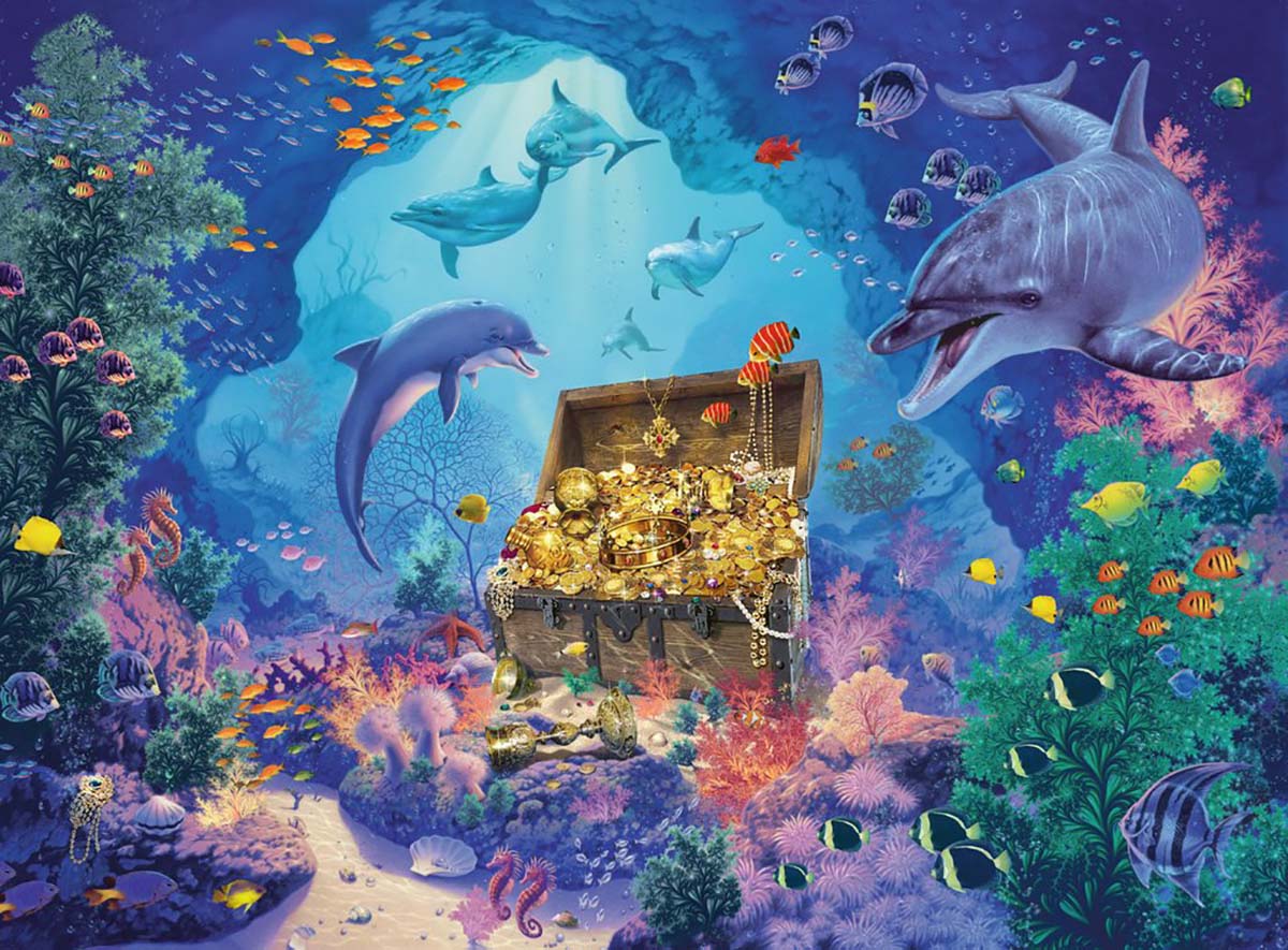 Deep Sea Treasure Sea Life Jigsaw Puzzle