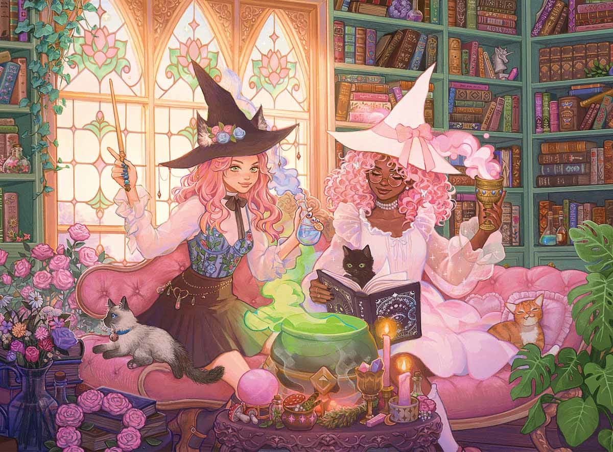 Enchanting Library Fantasy