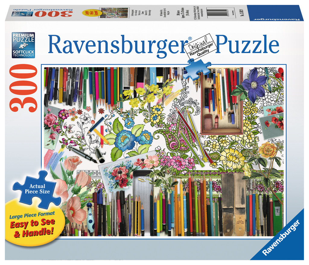 Color with Me Flower & Garden Jigsaw Puzzle