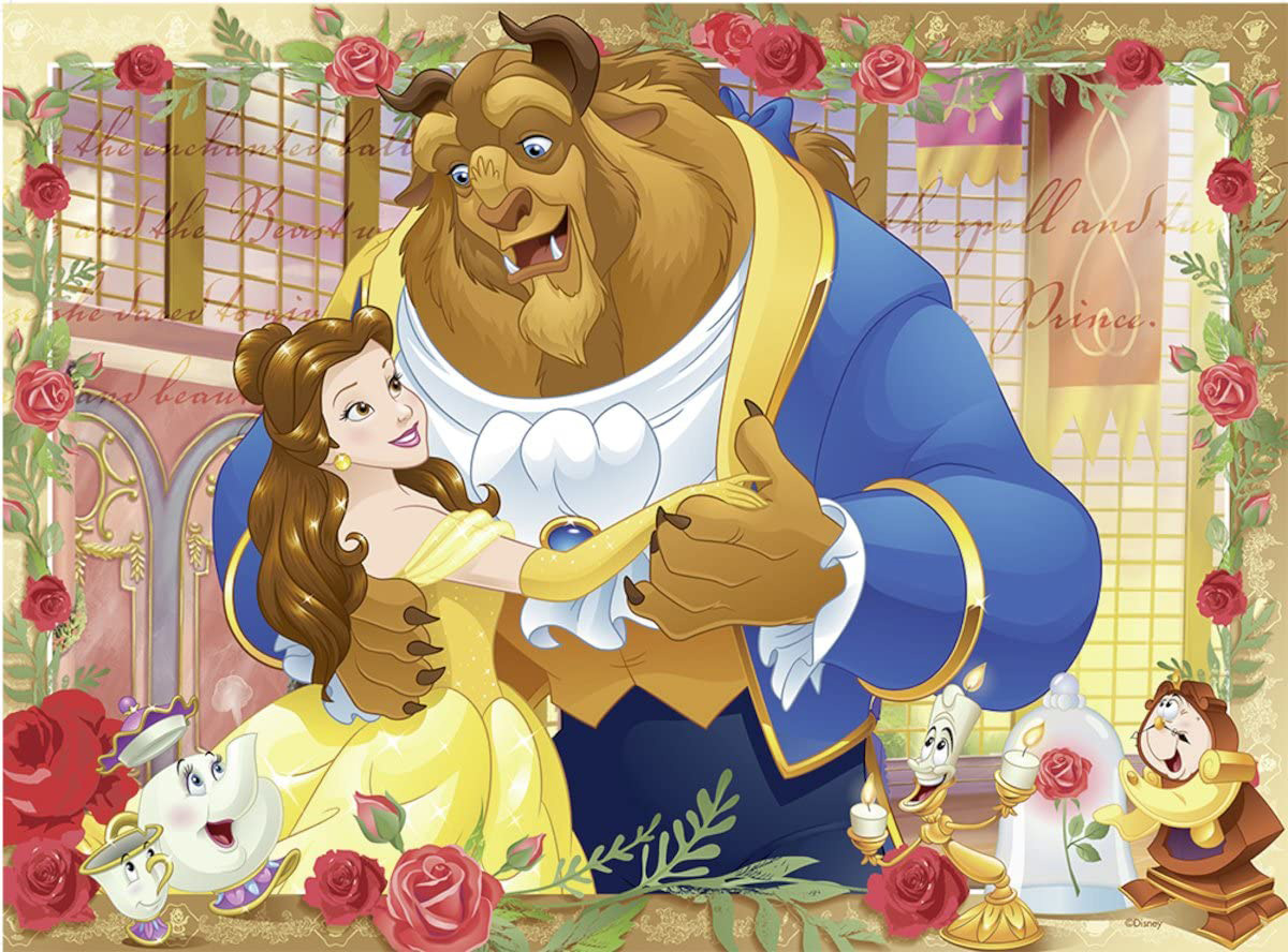 Belle & Beast Disney Glitter / Shimmer / Foil Puzzles
